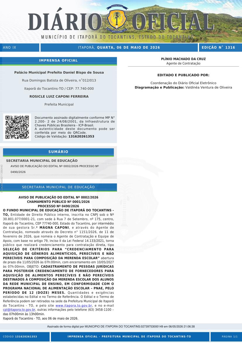 Capa da edição