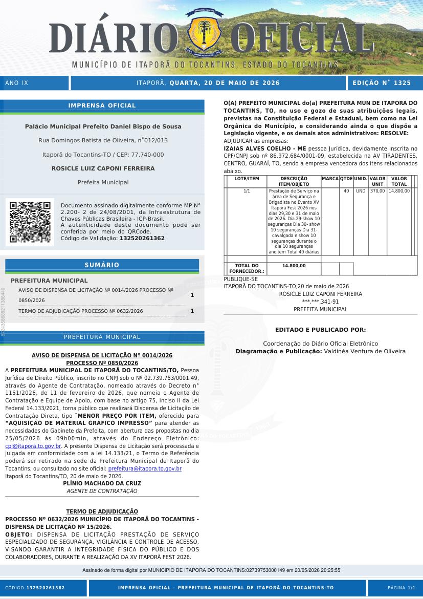 Capa da edição