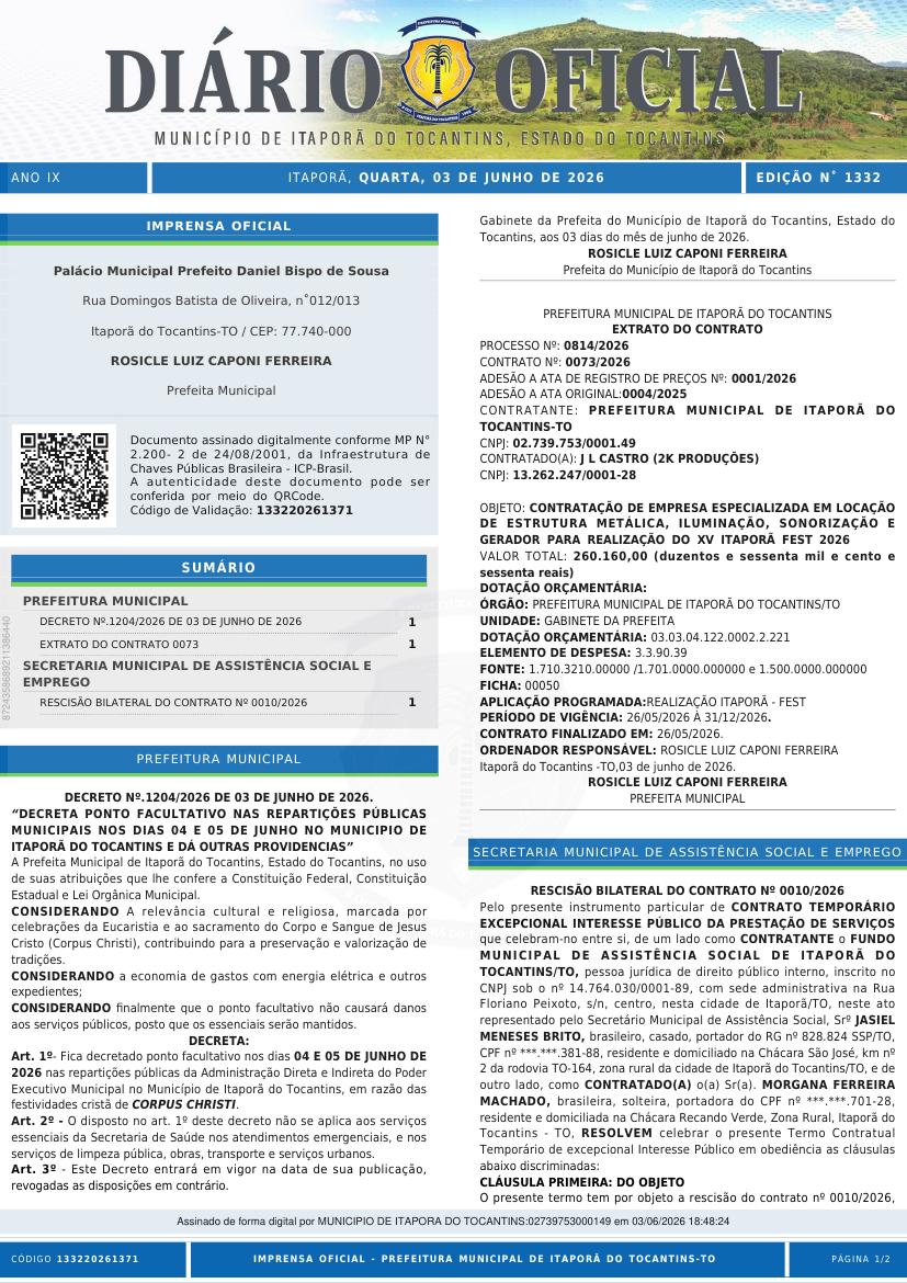 Capa da edição
