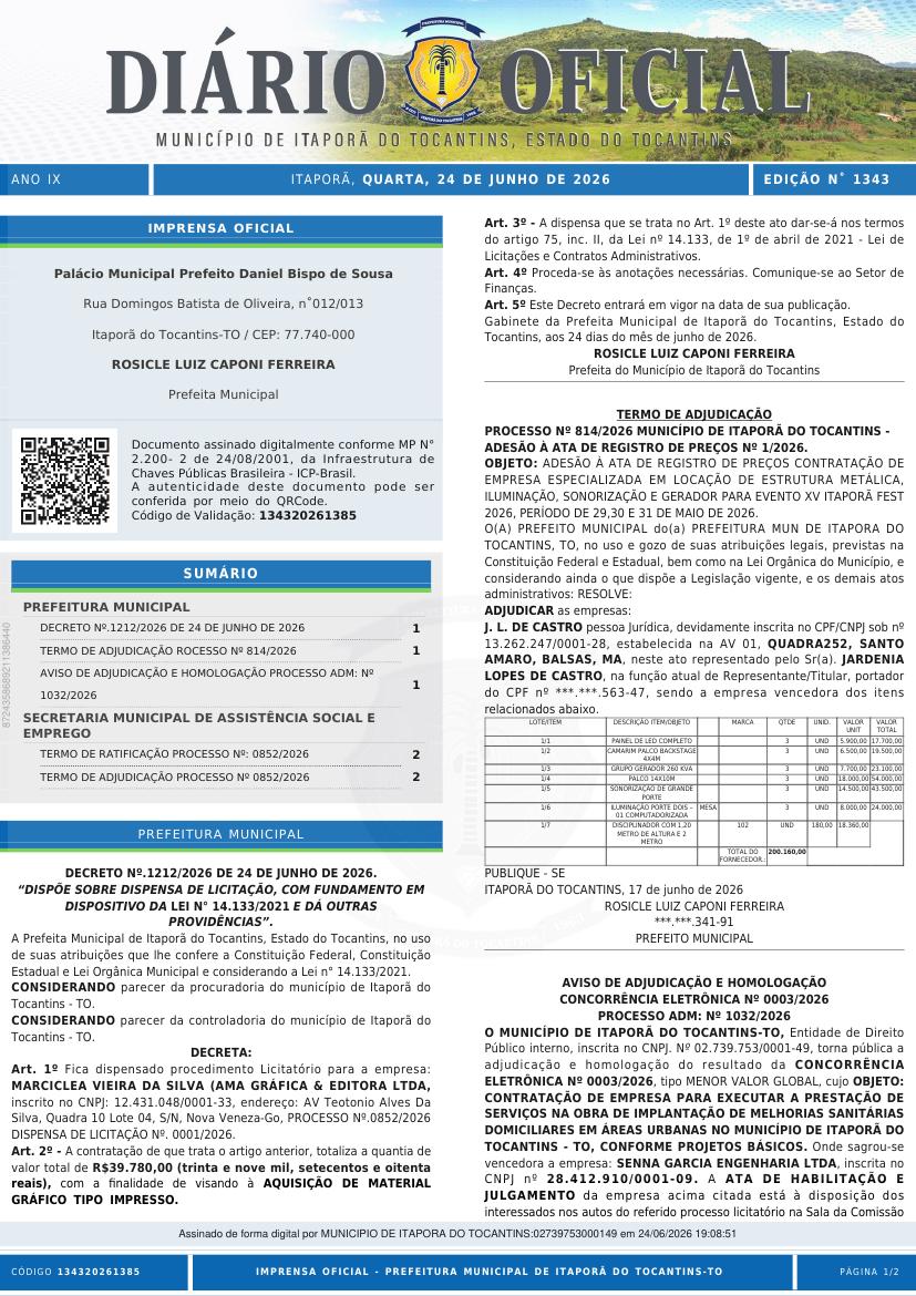 Capa da edição