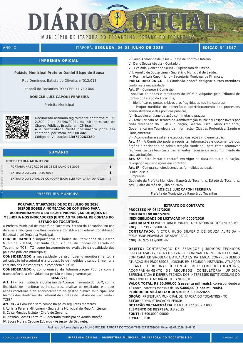 Capa da edição