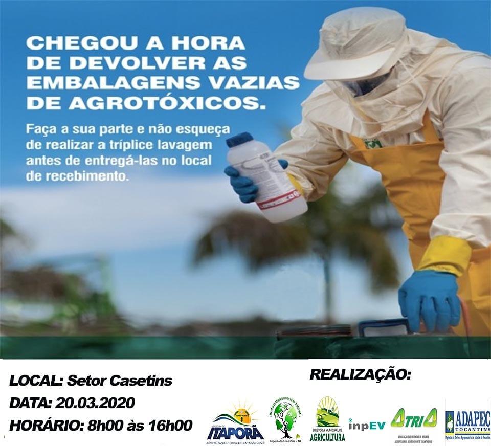CAMPANHA DE RECOLHIMENTO DE EMBALAGENS DE AGROTÓXICOS