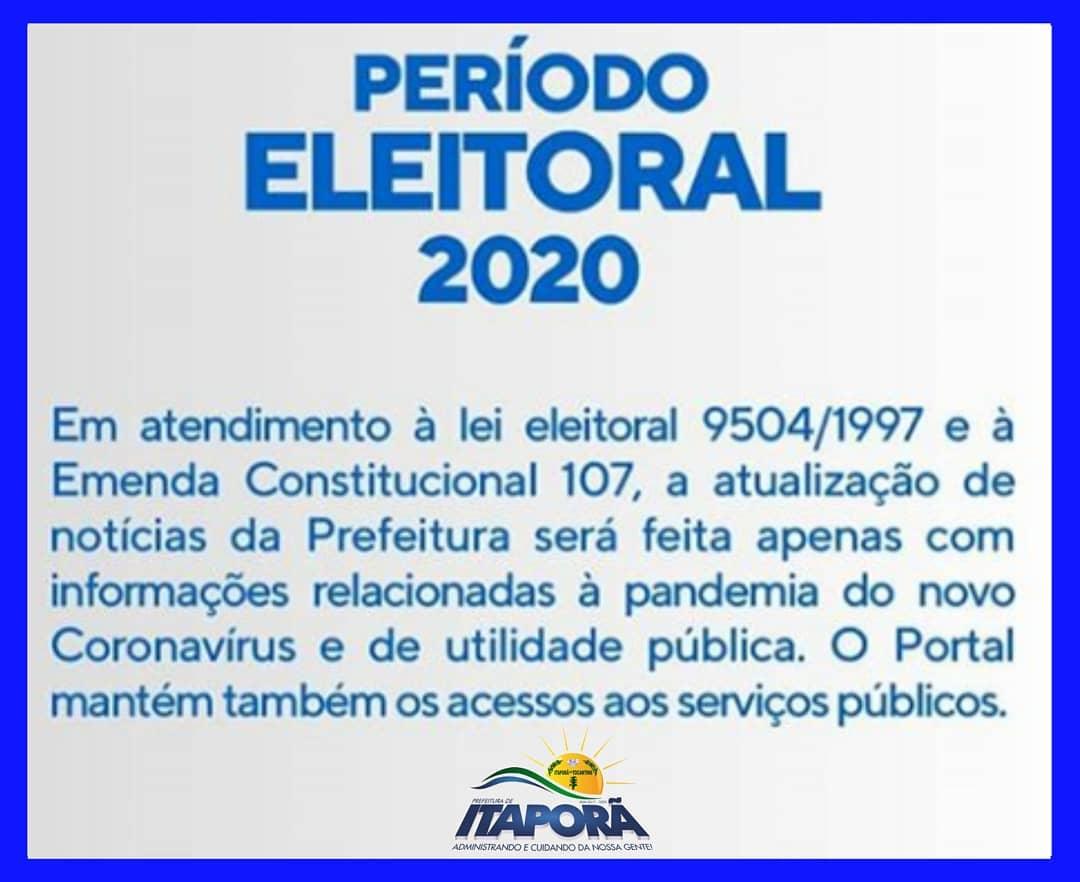 INFORMAÇÕES SOBRE POSTAGENS EM PERÍODO ELEITORAL