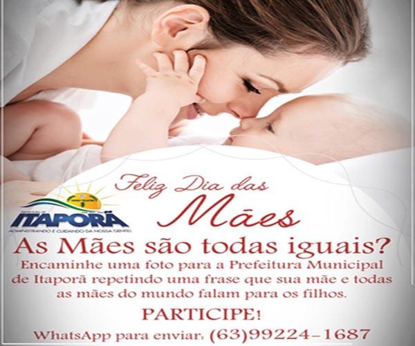PARTICIPE DE NOSSA HOMENAGEM PARA O DIA DAS MÃES