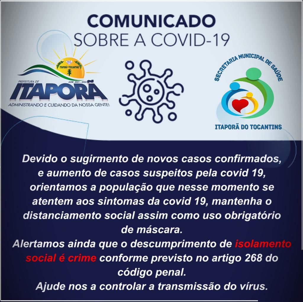 COMUNICADO SOBRE A COVID-19