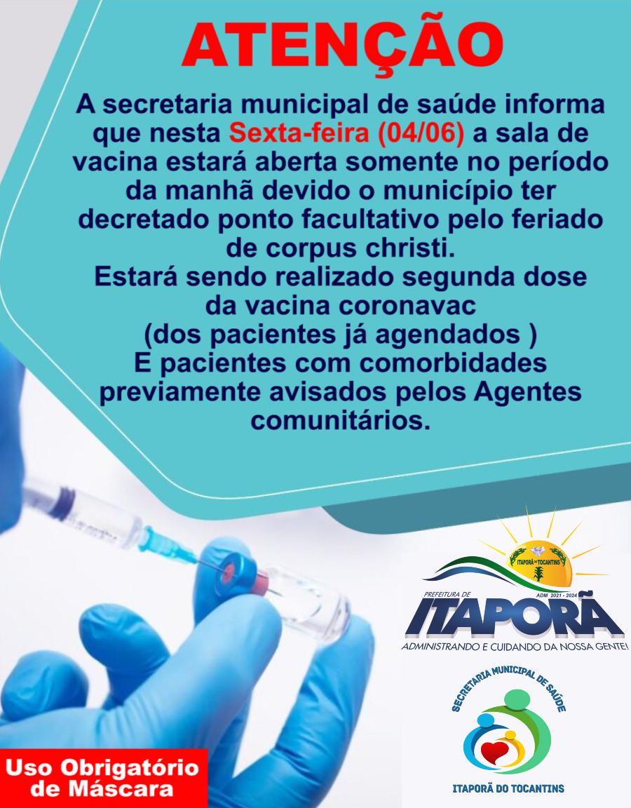 COMUNICADO VACINAÇÃO