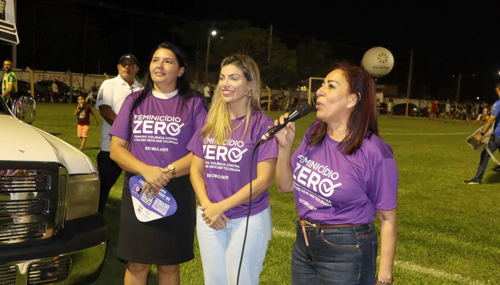 Secretária da Mulher e Diretora de Planejamento participam do lançamento da Campanha Feminicídio Zero no Copão Tocantins