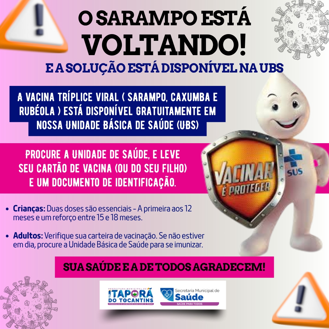 O Sarampo Está de Volta!