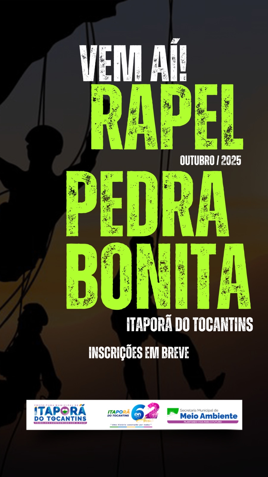 Itaporã do Tocantins Realizará mais uma Edição do Rapel Pedra Bonita