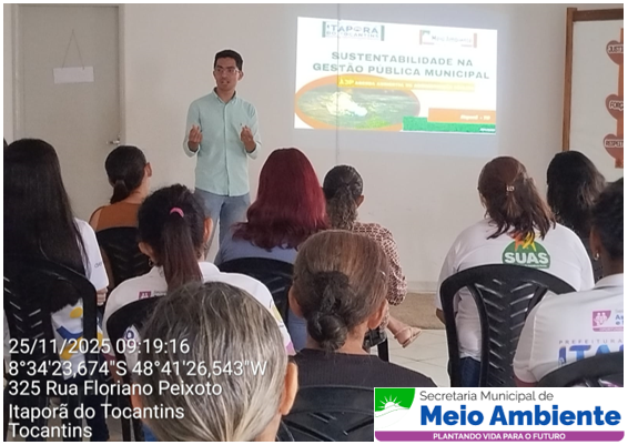 Palestra sobre Sustentabilidade na Gestão Pública Municipal é realizada para servidores