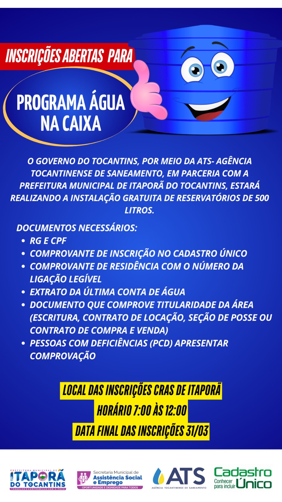 Inscrições Abertas para o Programa 