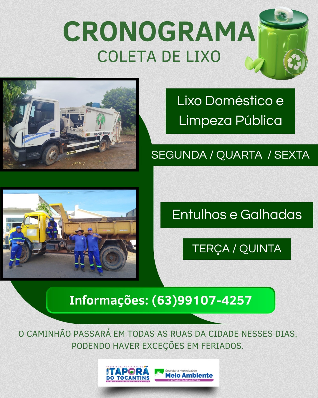Itaporã do Tocantins: Compromisso com a Limpeza Urbana e Qualidade de Vida