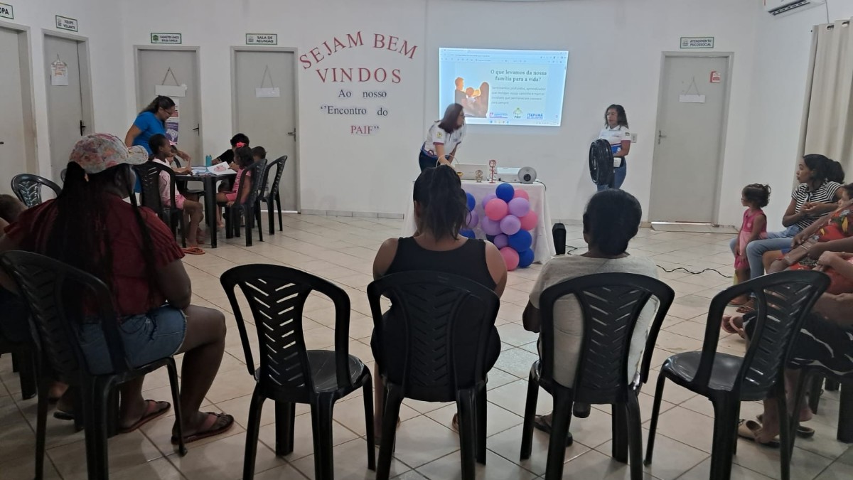 CRAS realiza encontro do PAIF com foco em família e desenvolvimento infantojuvenil