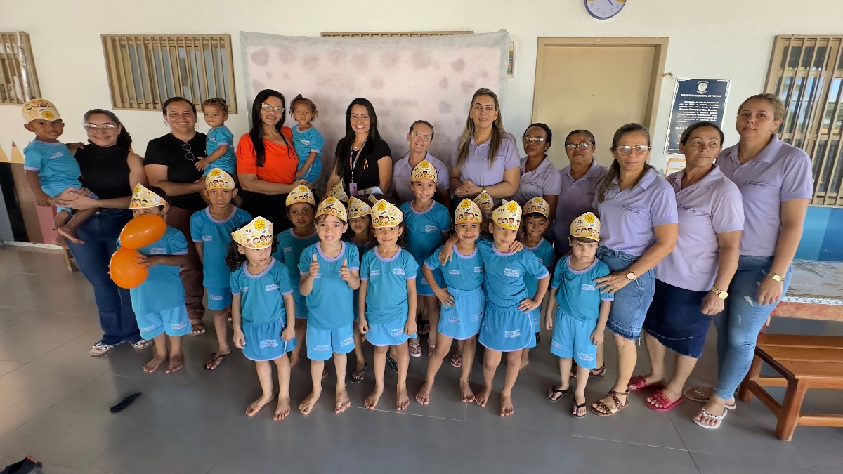 Saúde, Educação e Conselho Tutelar promovem Maio Laranja na Creche Municipal