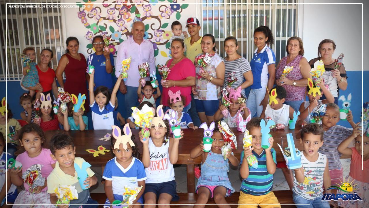 COMEMORAÇÃO DE PÁSCOA NA ESCOLA E CRECHE MUNICIPAL 